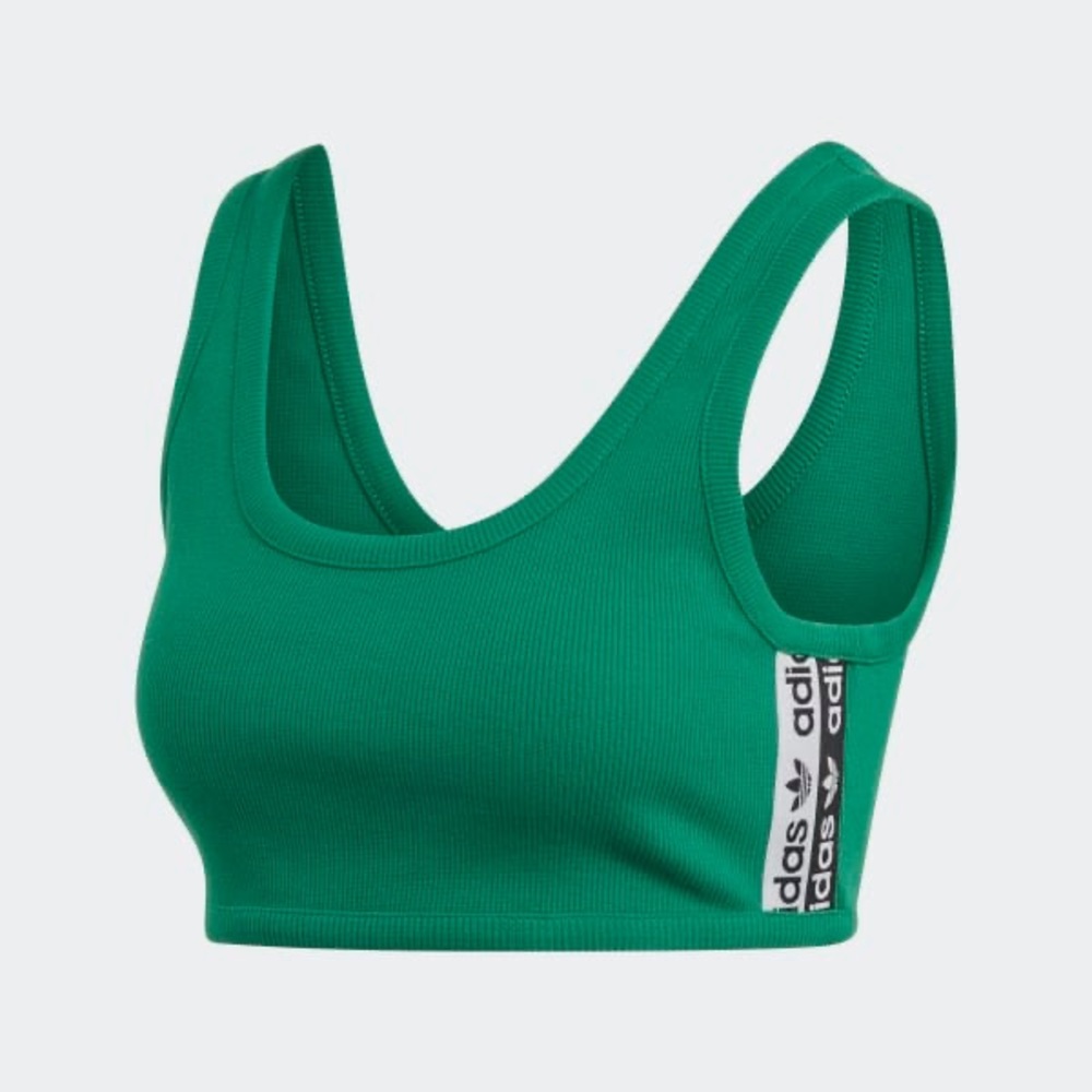 Adidas Green Tape Sports Bra